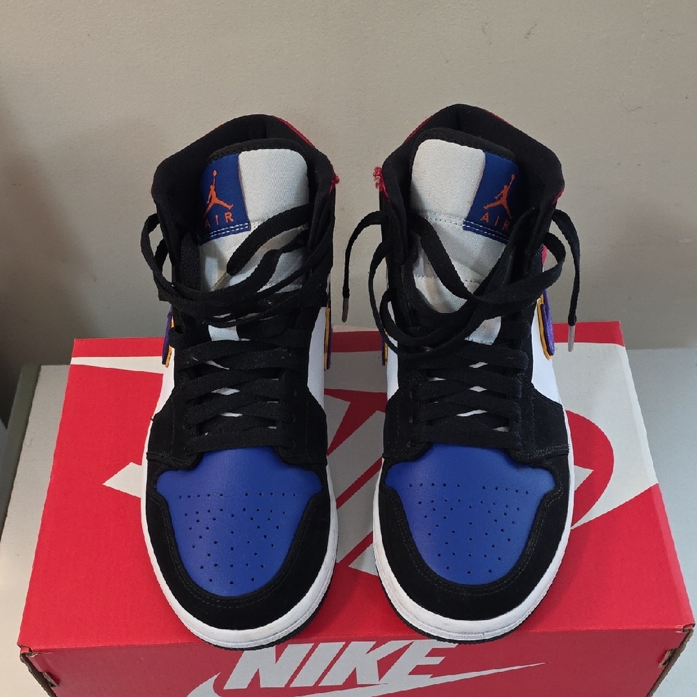 Nike Air Jordan Retro Blue and Black Sneakers